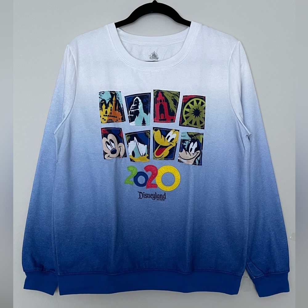 Disney Disneyland Resort 2020 Ombré Adult Sweatshirt Adult Size L Unisex Fit